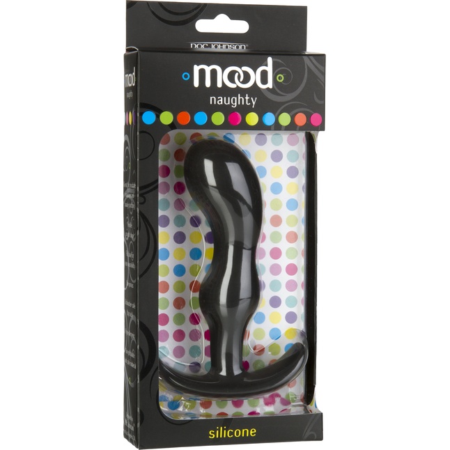 Черная анальная пробка для ношения Mood Naughty 2 4.5 Silicone - 11,4 см - Mood. Фотография 2.