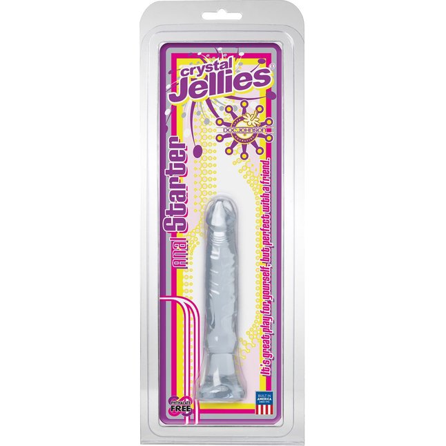 Прозрачный анальный стимулятор Cristal Jellies Anal Starter - 15 см - Crystal Jellies. Фотография 2.