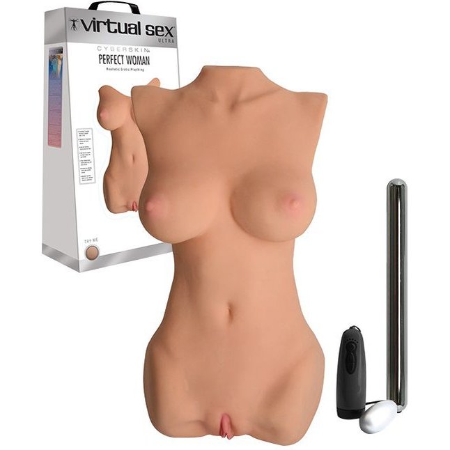 Реалистичный слепок тела CyberSkin Virtual Sex Ultra Perfect Woman Realistic Erotic Plaything - CyberSkin. Фотография 5.
