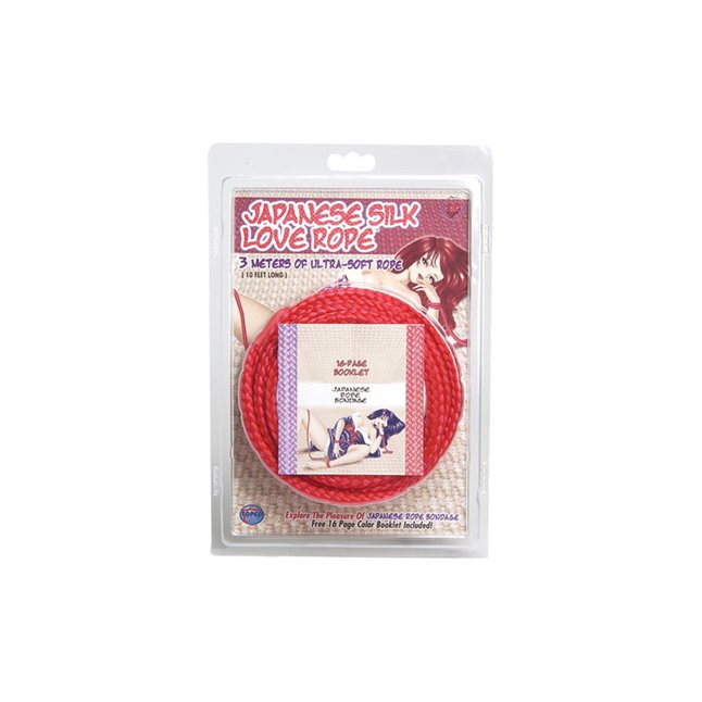 Красная веревка для фиксации Japanese Silk Love Rope - 3 м - Japanese Silk Love Rope