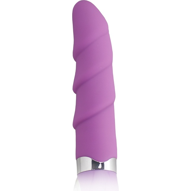Фиолетовый водонепроницаемый вибратор Wild Flirt Dildo Vibe - 18 см. Фотография 2.