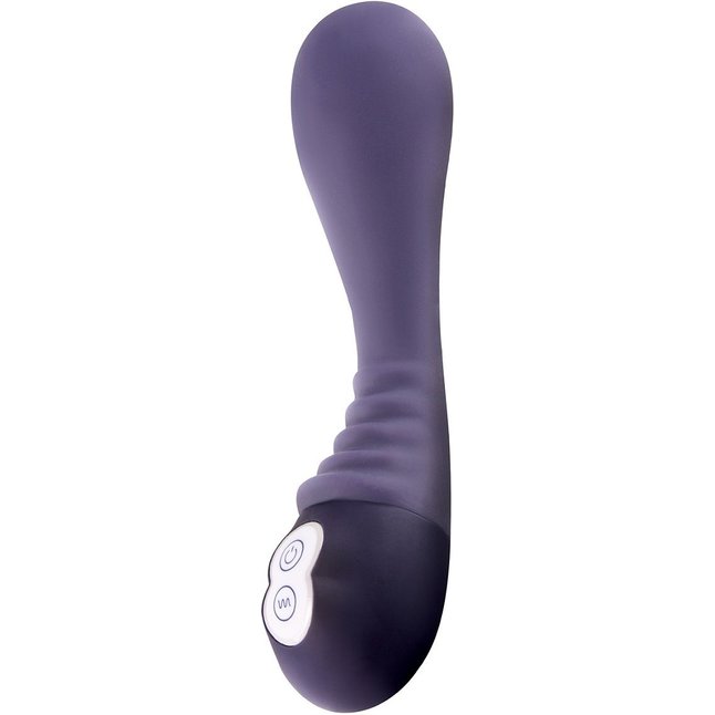 Фиолетовый перезаряжаемый вибратор Alise - 19 см - Silicone Vibe Massagers