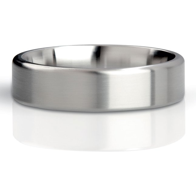 Матовое стальное эрекционное кольцо Duke - 5,1 см. Фотография 2.