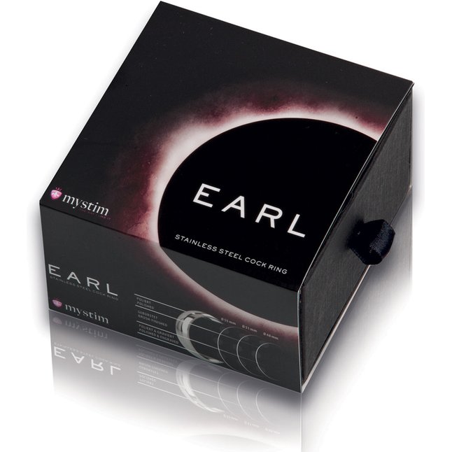 Стальное полированное эрекционное кольцо Earl - 5,5 см. Фотография 3.