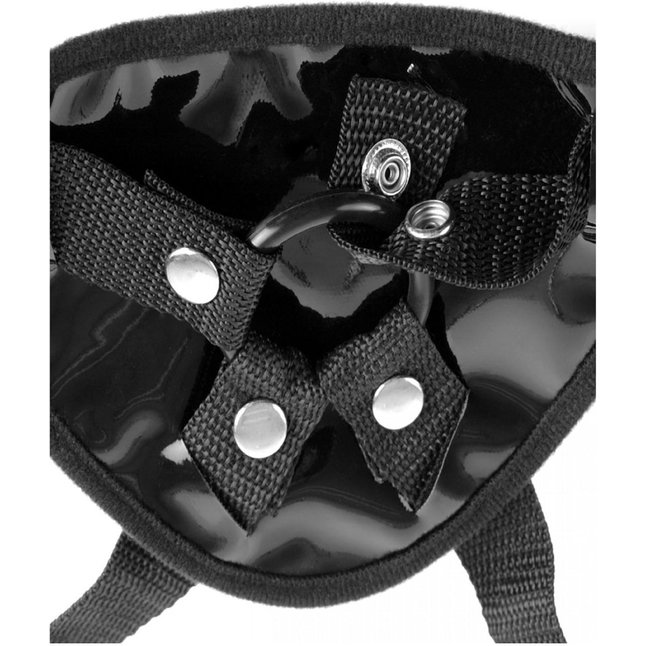 Женские трусики для страпона Garter Belt Harness с креплением для чулок - Fetish Fantasy Harness Collection. Фотография 3.