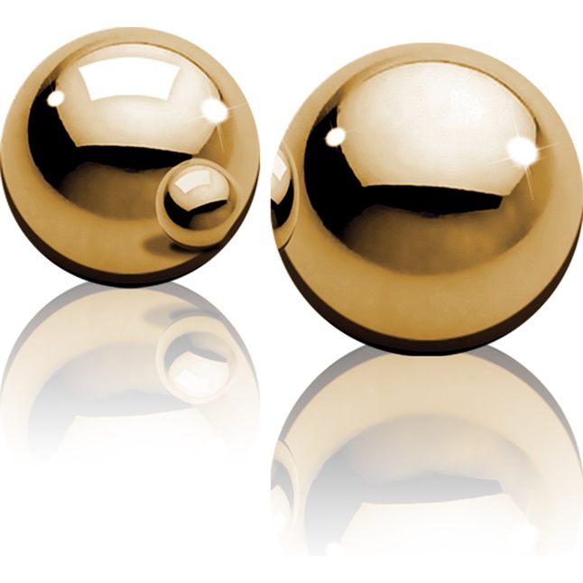 Вагинальные шарики Ben-Wa Balls золотистого цвета - Fetish Fantasy Gold