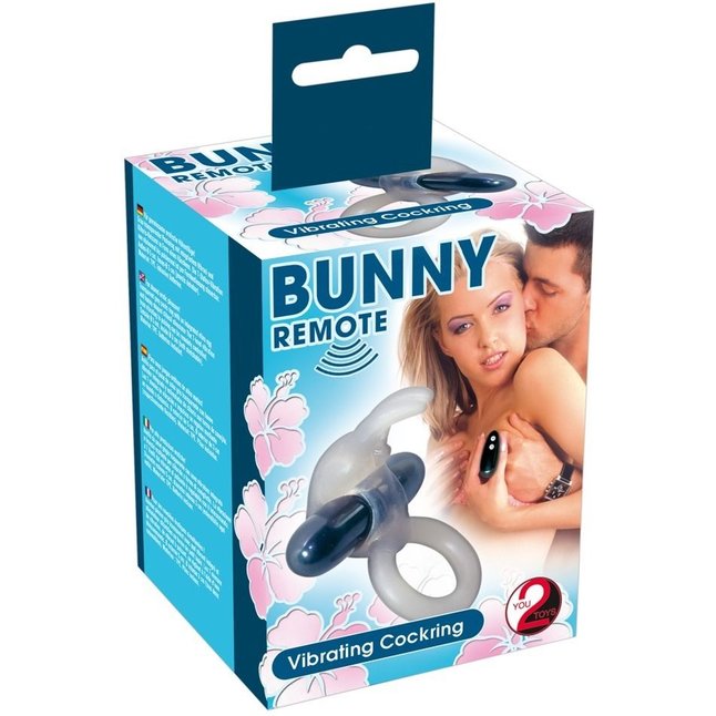 Эрекционное виброкольцо Bunny Remote Cockring с пультом ДУ - You2Toys. Фотография 3.