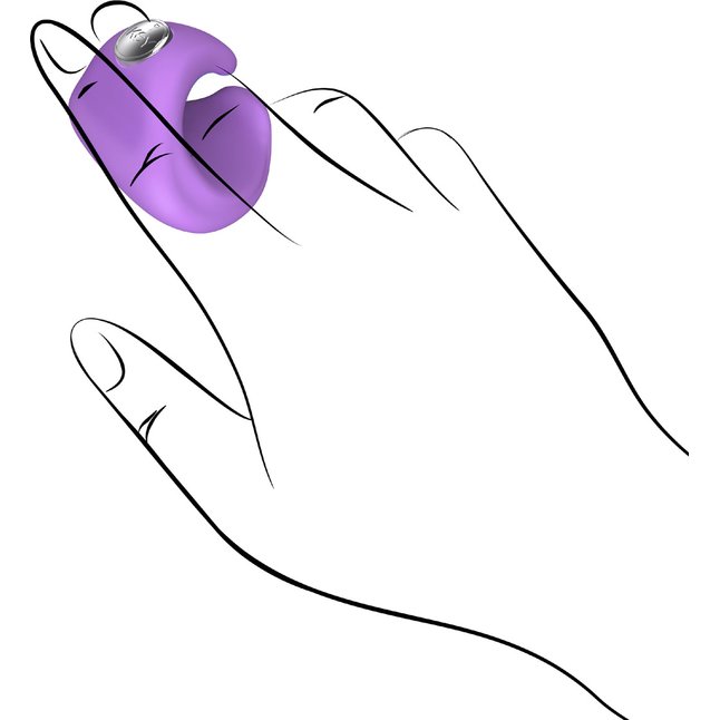 Фиолетовый виброперстень PYXIS - Key