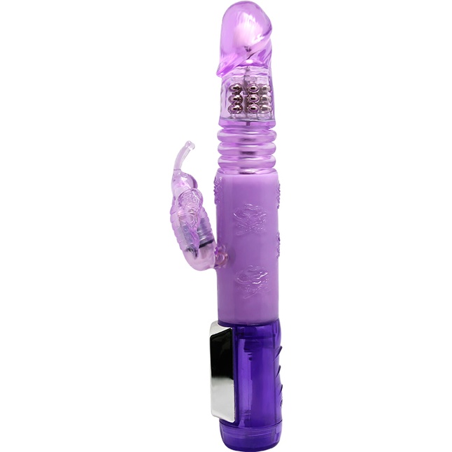 Фиолетовый вибратор хай-тек Butterfly Prince - 24 см. Фотография 2.