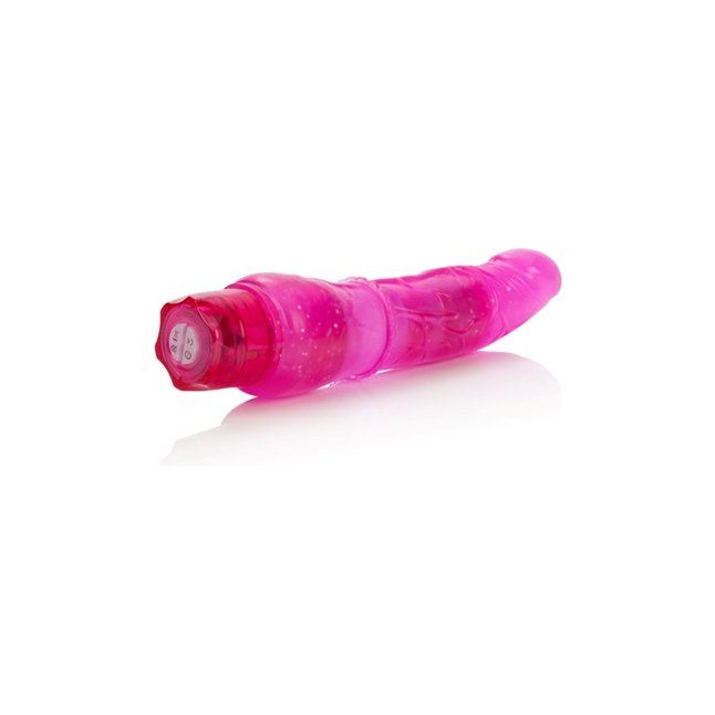 Розовый вибратор 10 Function Hot Pink Stud - 21 см. Фотография 4.