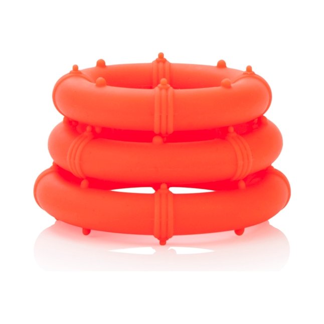 Набор из трех оранжевых эрекционных колец Posh Love Rings - Posh. Фотография 3.