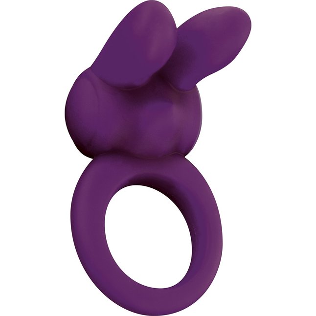 Фиолетовое эрекционное кольцо EOS THE RABBIT C-RING - Designer Edition