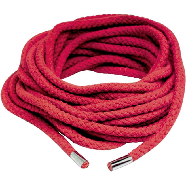 Красная веревка Japanese Silk Rope - 10,5 м - Fetish Fantasy Series. Фотография 3.