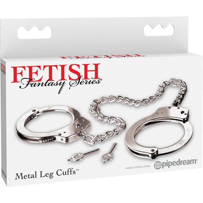 Металлические оковы на ноги Metal Leg Cuffs - Fetish Fantasy Series. Фотография 4.