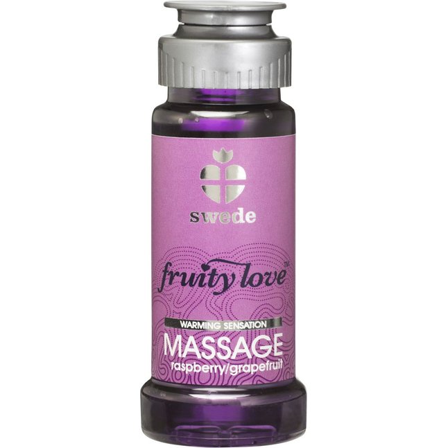 Лосьон для массажа Swede Fruity Love Massage Raspberry/Grapefruit с ароматом малины и грейпфрута - 5