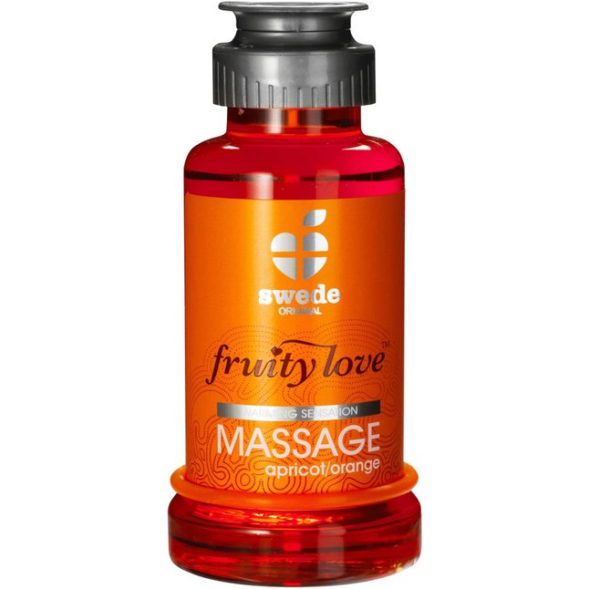 Лосьон для массажа Swede Fruity Love Massage Apricot/Orange с ароматом абрикоса и апельсина - 100 мл