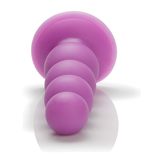 Фиолетовая анальная елочка Futurotic Plush Advanced - 13 см - Anal Toys. Фотография 2.