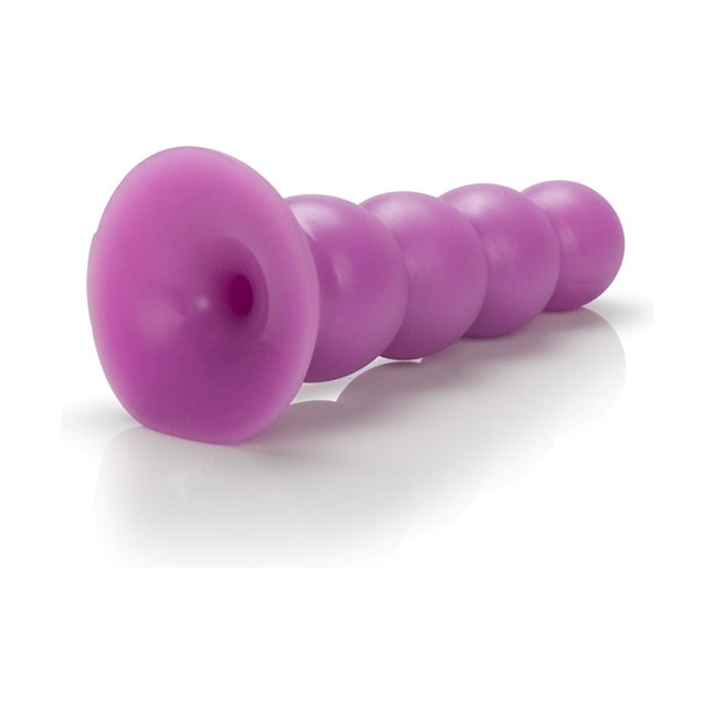 Фиолетовая анальная елочка Futurotic Plush Advanced - 13 см - Anal Toys. Фотография 3.