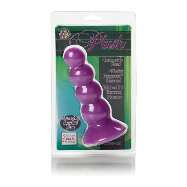Фиолетовая анальная елочка Futurotic Plush Advanced - 13 см - Anal Toys. Фотография 5.