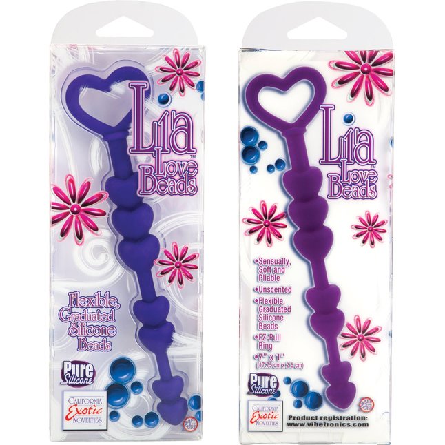 Анальная цепочка фиолетового цвета Lia Love Beads - Lia. Фотография 4.
