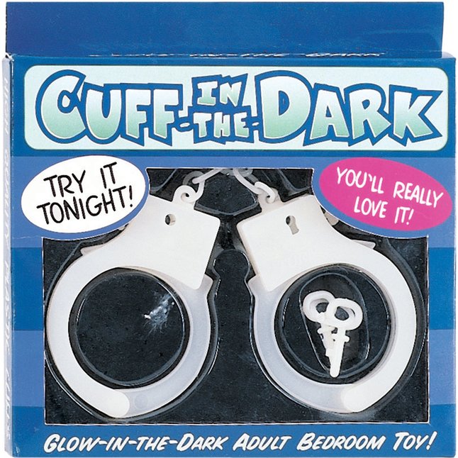 Светящиеся в темноте пластиковые наручники Cuff-In-The-Dark - Glow-in-the-Dark