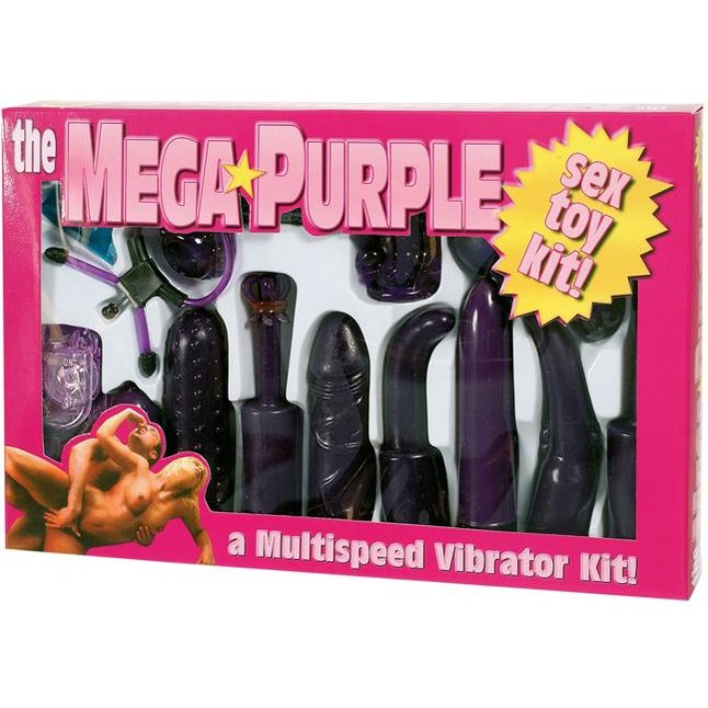 Эротический набор фиолетовых стимуляторов MEGA PURPLE. Фотография 2.