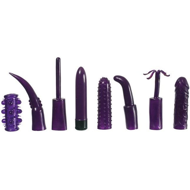 Эротический набор фиолетовых стимуляторов MEGA PURPLE