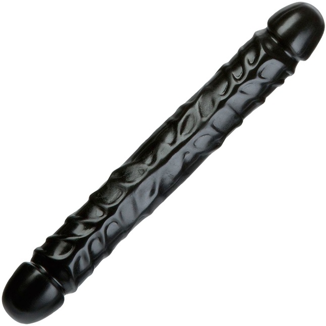 Двойной черный фаллоимитатор Black Double Dong - 45,7 см - The Classics