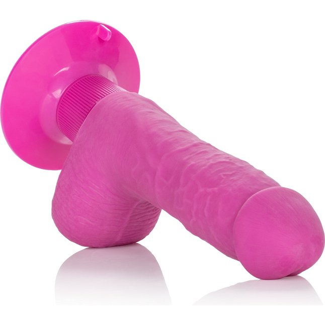 Розовый вибратор Shower Stud Ballsy Dong на присоске - 12,75 см - Studs. Фотография 6.