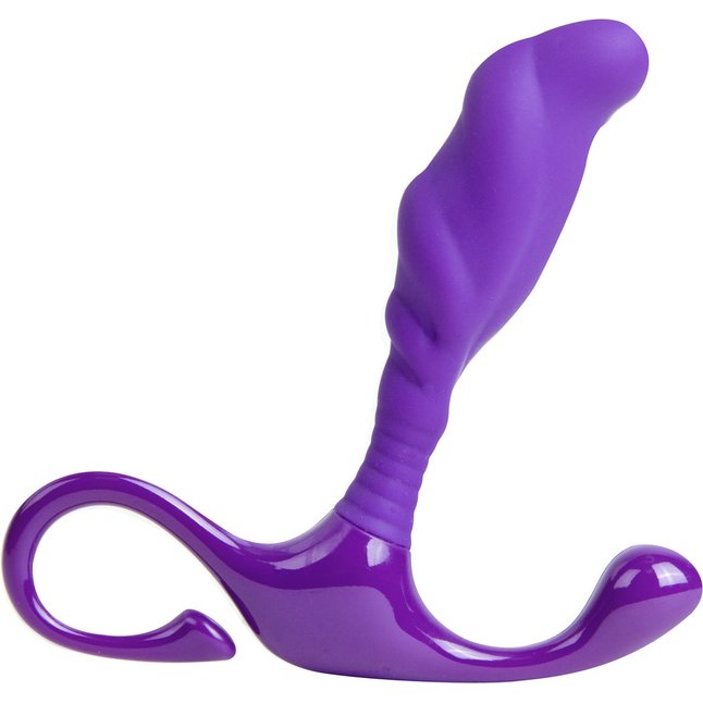 Фиолетовый стимулятор простаты DivineTouch - 10,5 см - Shots Toys