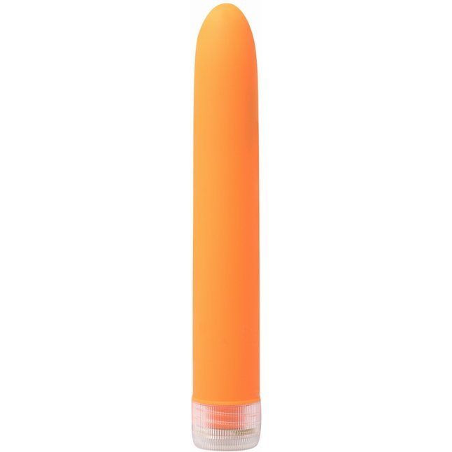 Оранжевый водонепроницаемый вибратор Neon Luv Touch Vibe - 19 см - Neon Luv Touch. Фотография 2.