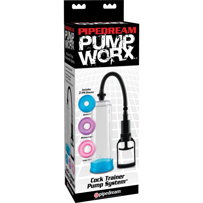 Вакуумная помпа Pump Worx Cock Trainer Pump System с цветными вставками - Pump Worx. Фотография 5.