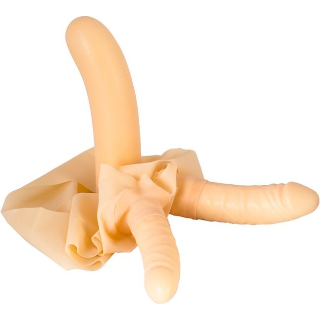 Фаллоимитатор поясной с анально-вагинальным стимулятором - Basic. Фотография 2.
