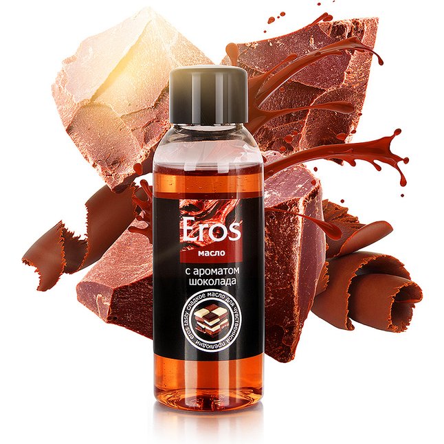 Масло массажное Eros tasty с ароматом шоколада - 50 мл - Массажные масла