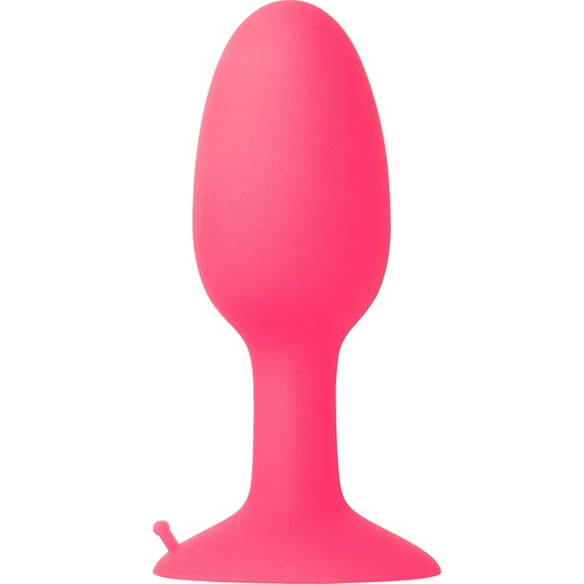 Розовая пробка POPO Pleasure со встроенным вовнутрь стальным шариком - 10,5 см