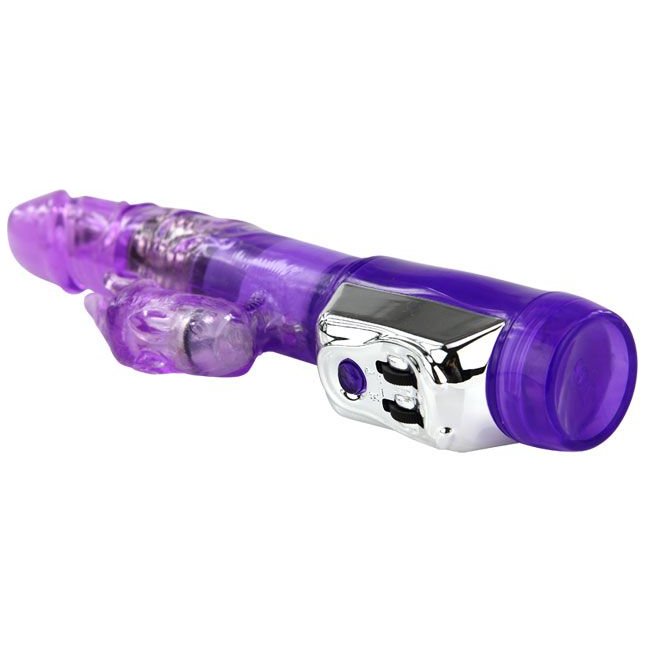 Фиолетовый вибратор Super Sex Rabbit - 21,5 см. Фотография 2.