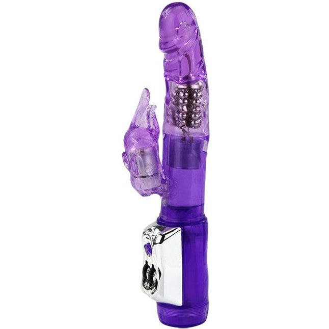 Фиолетовый вибратор Super Sex Rabbit - 21,5 см