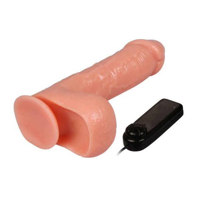 Вибратор-реалистик на присоске The Big Penis - 20,5 см. Фотография 3.