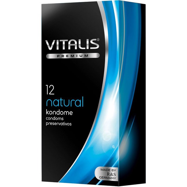 Классические презервативы VITALIS PREMIUM natural - 12 шт