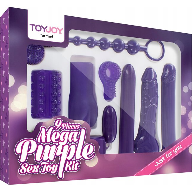 Эротический набор Toy Joy Mega Purple - Just For You. Фотография 2.