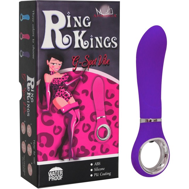 Фиолетовый вибратор Ring Kings-7 Mode G-Spot Vibe. Фотография 2.