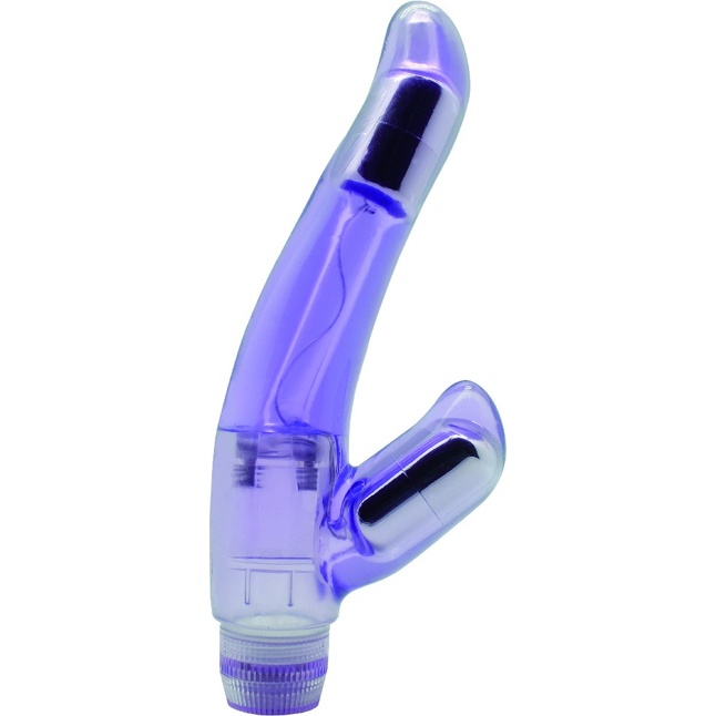 Фиолетовый вибростимулятор Dual Stimulator Curvaceous