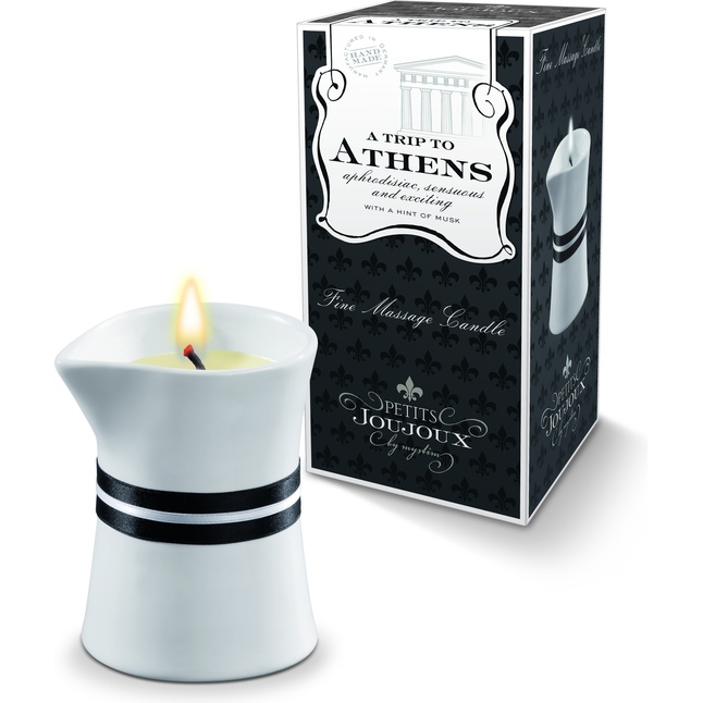 Массажное масло в виде малой свечи Petits Joujoux Athens с ароматом муската и пачули - Petits JouJoux