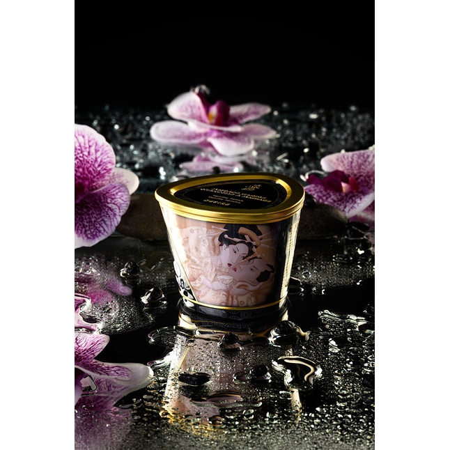 Массажная свеча Vanilla Fetish с ароматом ванили - 170 мл. Фотография 8.
