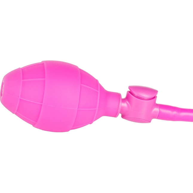 Розовая помпа для клитора Mini Silicone Clitoral Pump - Clitoral Pumps. Фотография 4.