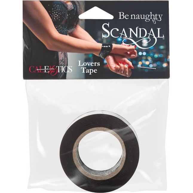 Чёрный скотч для связывания Scandal Lovers Tape - Scandal. Фотография 2.