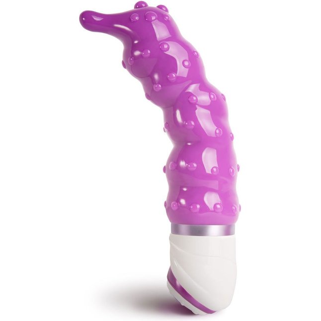 Фиолетовый гнущийся вибромассажер Jog Thrill - 20,3 см - UltraZone. Фотография 5.