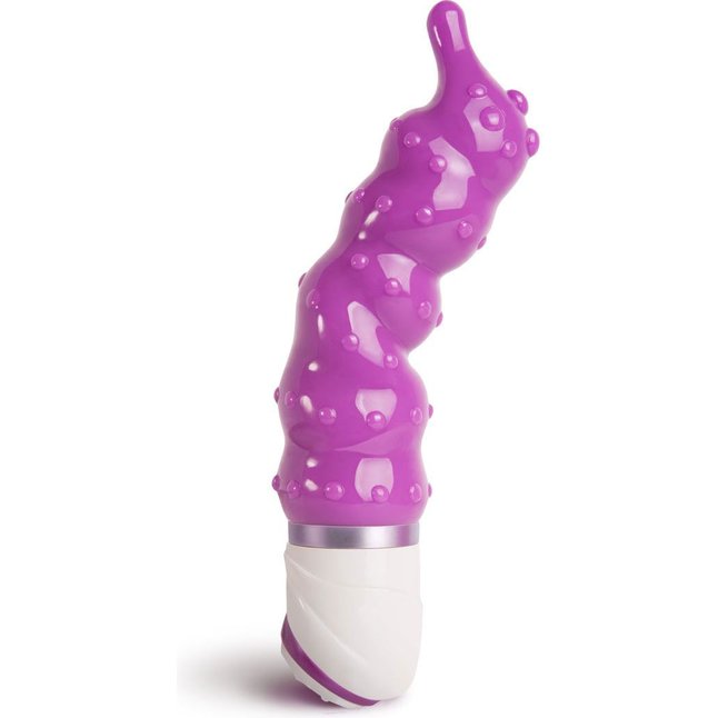 Фиолетовый гнущийся вибромассажер Jog Thrill - 20,3 см - UltraZone. Фотография 6.