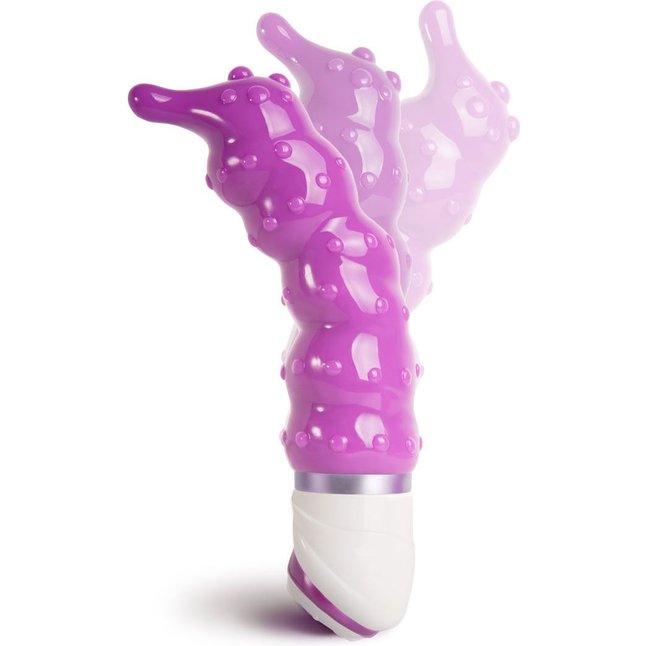 Фиолетовый гнущийся вибромассажер Jog Thrill - 20,3 см - UltraZone. Фотография 7.
