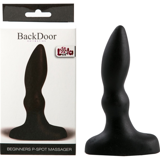Черный анальный стимулятор Beginners p-spot massager - 11 см - Back Door Collection. Фотография 2.